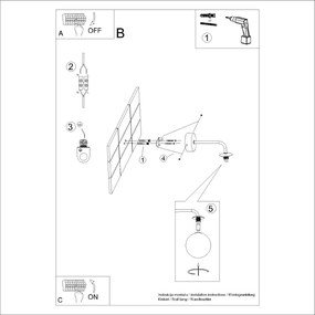 Kinkiet ASTRAL 1 czarny SOLLUX  LIGHTING
