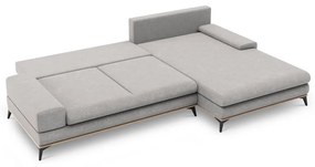 Jasnoszary rozkładany narożnik Windsor &amp; Co Sofas Planet, prawostronny