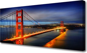 Obraz na płótnie Konstrukcja Stalowego Mostu