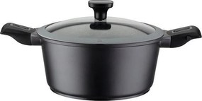 Garnek z aluminium odlewanego 28 cm Easy Click z odpinanym uchwytem i powłoką kamienną VITAFLON GRANIT bez PFAS, kompatybilny z indukcją