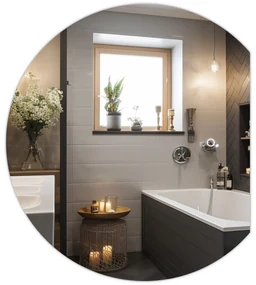 LUSTRO ŚCIENNE LED 80x70cm YH-3355