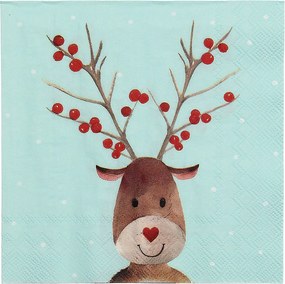 Serwetki świąteczne Reindeer Dots 20 szt.