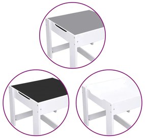 Szary wielofunkcyjny stolik z krzesłami dla dzieci F2-D90