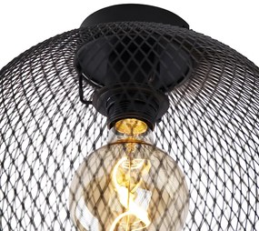 Nowoczesny Plafon / Lampy sufitowe czarny 30cm - Mesh Ball Nowoczesny Oswietlenie wewnetrzne