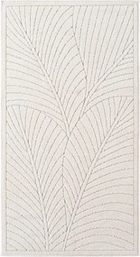 Dywan uniwersalny Nova 3D Liść kremowy 80 cm x 250 cm
