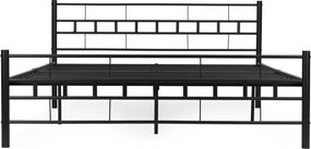 Łóżko metalowe Kingsley 404B, 160x200 cm z wbudowanym stelażem