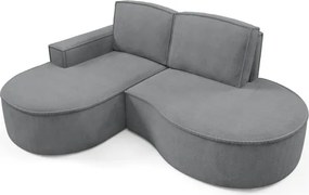 Narożnik MOLLY Lewostronny bez funkcji spania, wolnostojący tkanina CURIO 97 Szary