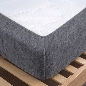 4Home prześcieradło frotte IDEAL antracyt, 90–100 x 200 cm, 90–100 x 200 cm