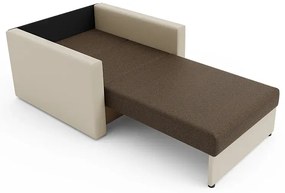 Sofa amerykanka brązowy + beż - Dayton 3X