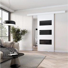 MINIO go for it, Drzwi przesuwne wewnętrzne CLEAN E 106 cm  w kolorze białym