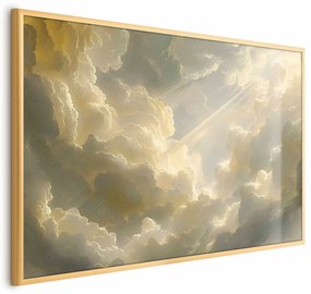 Plakat Zachwycająca gra kolorów 42x29,7 cm z ramą złotą bez marginesu ARTGEIST B