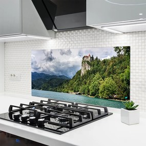 Szkło Ozdobne do Kuchni Baśniowy Zamek nad Przepaścią