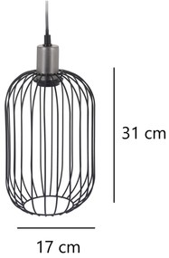 Lampa wisząca LOFT, 31 cm