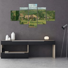 Obraz - Camille Pissarro, Landscape at Les Pâtis, Pontoise, reprodukcje (125x70 cm)
