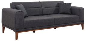 Antracytowa rozkładana sofa 223 cm Liones – Artie