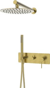 Envol kolumna prysznicowa wpuszczana mechaniczna szczotkowana złoto