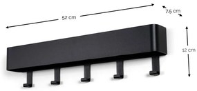 Szarobeżowy metalowy wieszak ścienny z półką Dax Play – Spinder Design