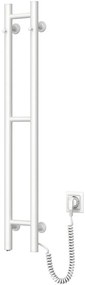Elektryczna suszarka do ręczników SILOUETTE 187W/230V 101,1 cm IP44 biały prawy okrągły