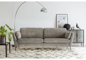 Szara aksamitna sofa 220 cm Mynta – Sits