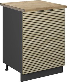 Szafki kuchenne panel dębowy 60x60x82 fame-line