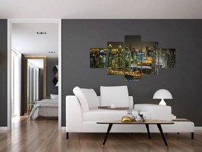 Obraz miasta nocą (125x70 cm)