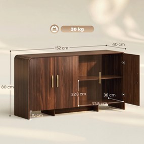 HOMCOM mit arbeitsplatte küchenschränke vorratsschrank schrank küchenkommode küchen esszimmer tv-kommode | Aosom PL