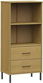 Brązowy regał na ubrania z 2 szufladami B4-W42