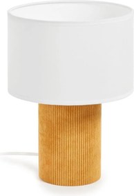 Musztardowo-biała lampka dziecięca Bianella – Kave Home