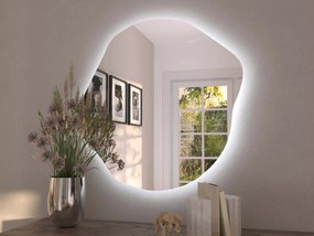Organiczne lustro LED z oświetleniem A35 45x46