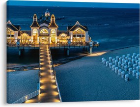 Obraz - hotel na plaży (70x50 cm)