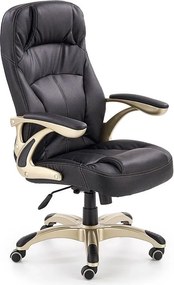 Czarny fotel gabinetowy obrotowy G6-A74