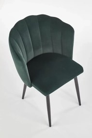 Krzesło K386 VELVET ciemno zielone HALMAR