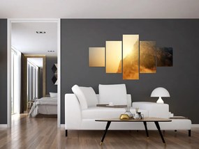 Obraz góry we mgle (125x70 cm)