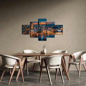 Obraz miasta nocą (125x70 cm)