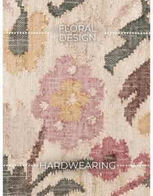 Kremowy chodnik z juty tkany ręcznie 80x200 cm Roya Violette – Elle Decoration