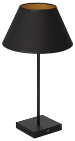 Lampa stołowa ze złączem USB 1xE27/60W/230V czarny