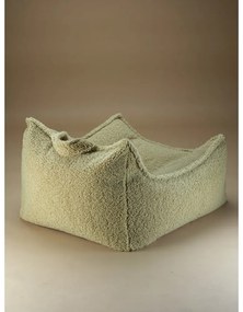 Zielony dziecięcy worek do siedzenia z materiału bouclé Chair – Wigiwama