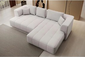 Narożnik ALBIO S Prawostronny z elektryczną regulacją siedziska, funkcja spania, wolnostojący w tkaninie EDEN 02 WERSAL