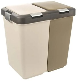 Podwójny kosz do segregowania śmieci Orion Duo Dust, 20 l