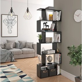 Room Divider czarny 70x23.8x192.2 levio