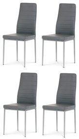 Zestaw krzeseł do jadalni DCL-377 GREY, 4 szt.