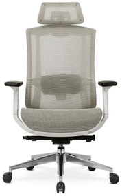 Fotel Biurowy Ergonomiczny Obrotowy SKY Beżowy Nowoczesny