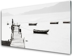 Szkło Ozdobne do Kuchni Przystań Łodzi pod Mostem