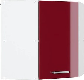 Szafka wisząca narożna czerwony połysk 57x34.1x60 r-line