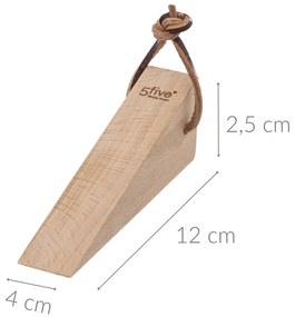 Stoper do drzwi drewniany, 2 sztuki