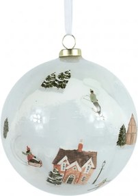Ozdoba świąteczna WINTERLY 8 cm, biała