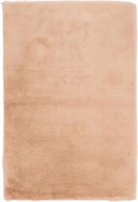 Dywan Futrzany Beżowy 60x90 cm Włochaty Miękki Dekoracyjny Antypoślizgowy