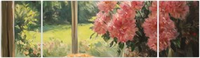 Obraz - Kot na oknie (170x50 cm)