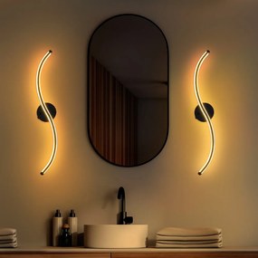 Czarny kinkiet LED Yilan – Opviq lights