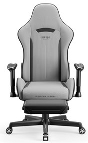 Fotel gamingowy materiałowy szary: Diablo X-Starter